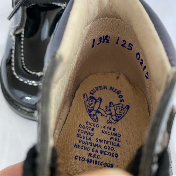 Super Ninos Boys Patent Leather walking boots MX 13.5/ US 6 - Picture 7 of 12